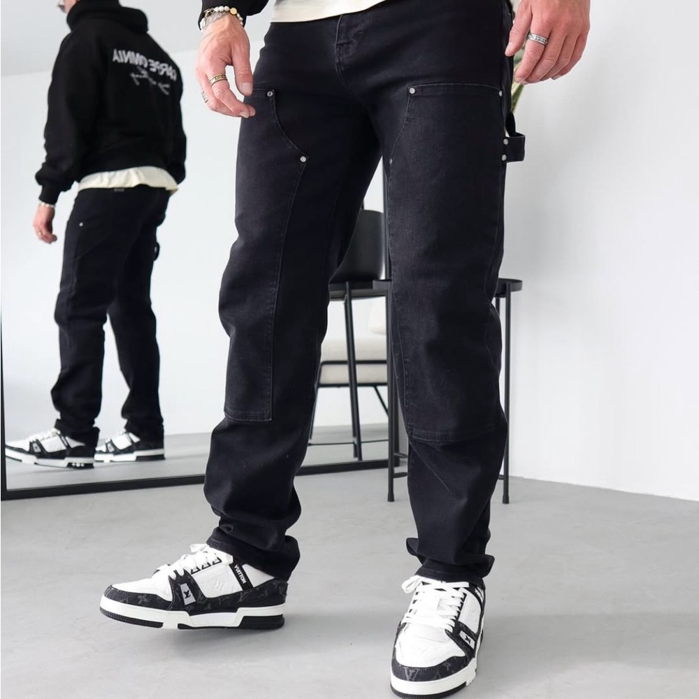 Black Denim Men's Jeans carpenter jeans